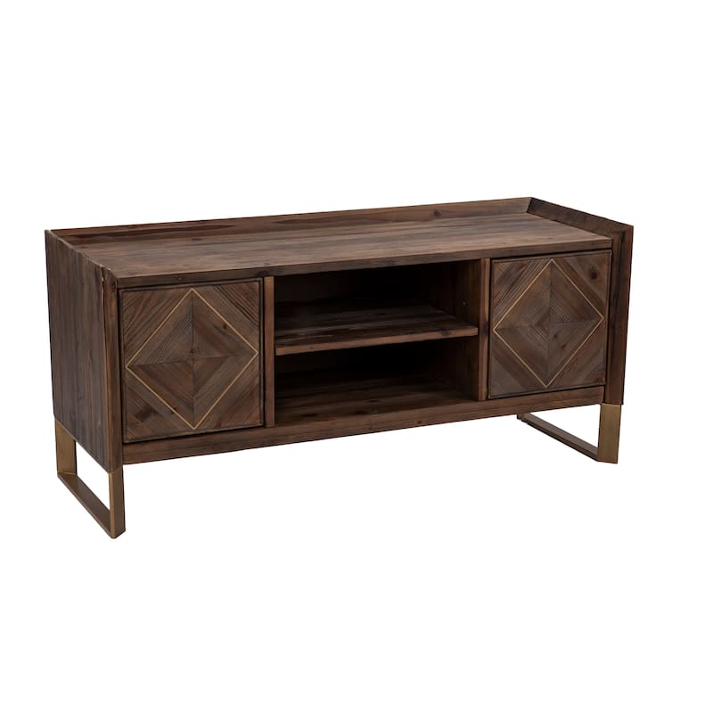 SEI Furniture Arverly Reclaimed Wood Media TV Stand