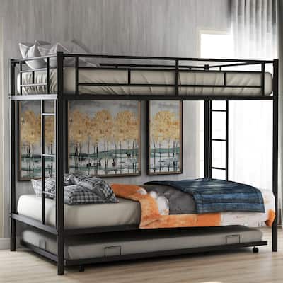 Twin over Twin Bunk Bed with Trundle