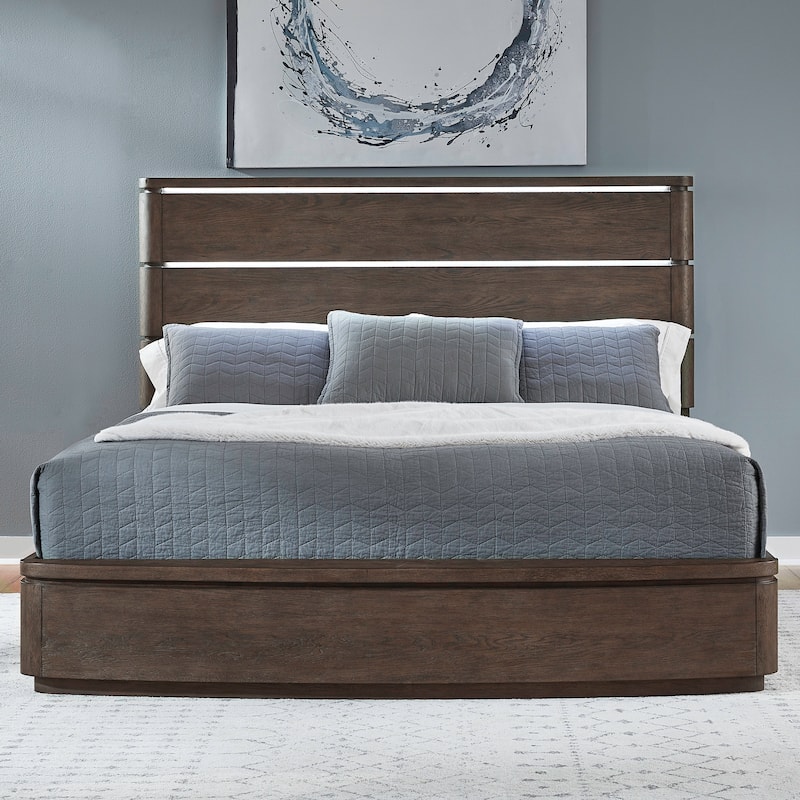 Liberty Furniture Cascade Falls Panel Bed, Dresser & Mirror, Chest, Night Stand - California King, King, Queen