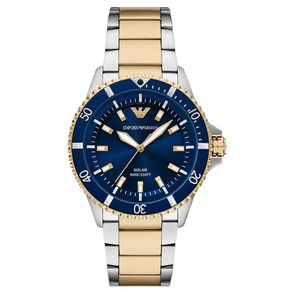 Emporio Armani Men's World Explorer Blue Dial Watch - AR11738 - One Size