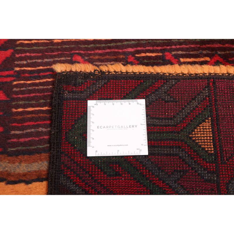 ECARPETGALLERY Hand-knotted Teimani Light Orange Wool Rug - 3'8 x 6'8