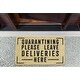 preview thumbnail 4 of 4, DII Quarantining…Deliveries Here Doormat - 2' x 3'
