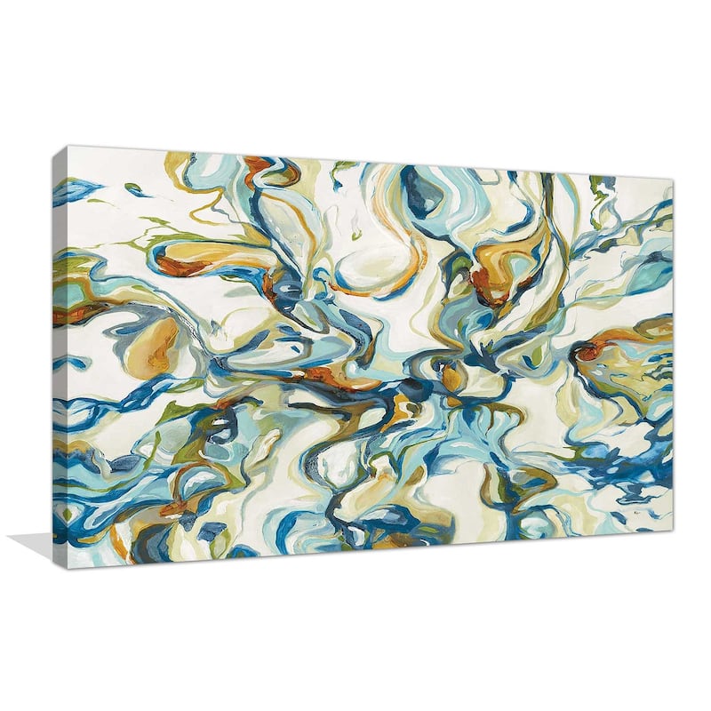 "Flowing Through IV" by Lisa Ridgers Print on Canvas