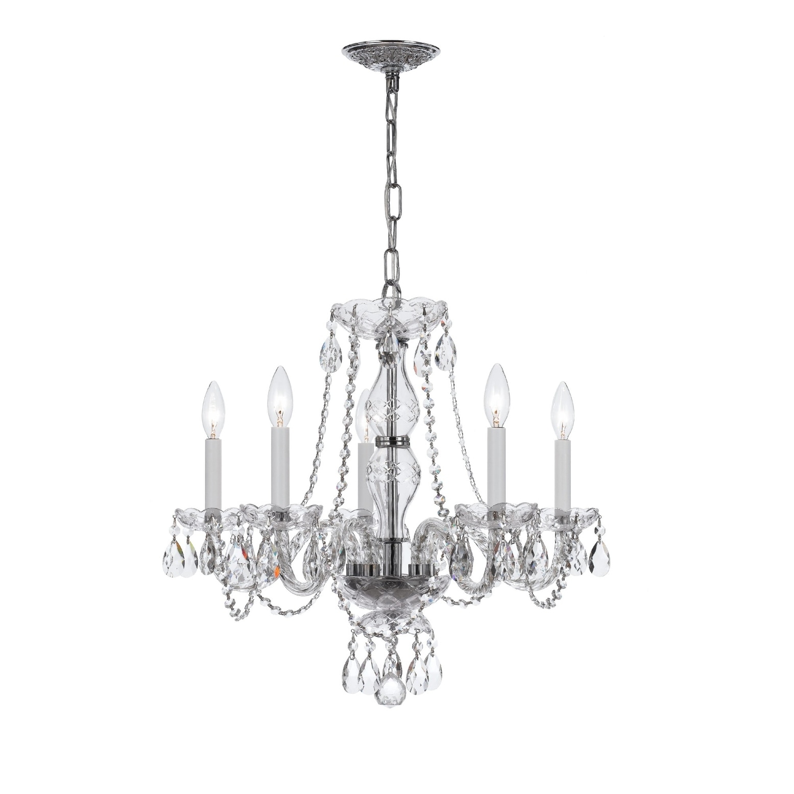 Crystorama Lighting Group Traditional Crystal 5 Light 20" Wide