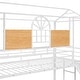 preview thumbnail 14 of 39, Twin Over Twin Metal Bunk Bed, Metal Housebed with Slide and Storage Stair