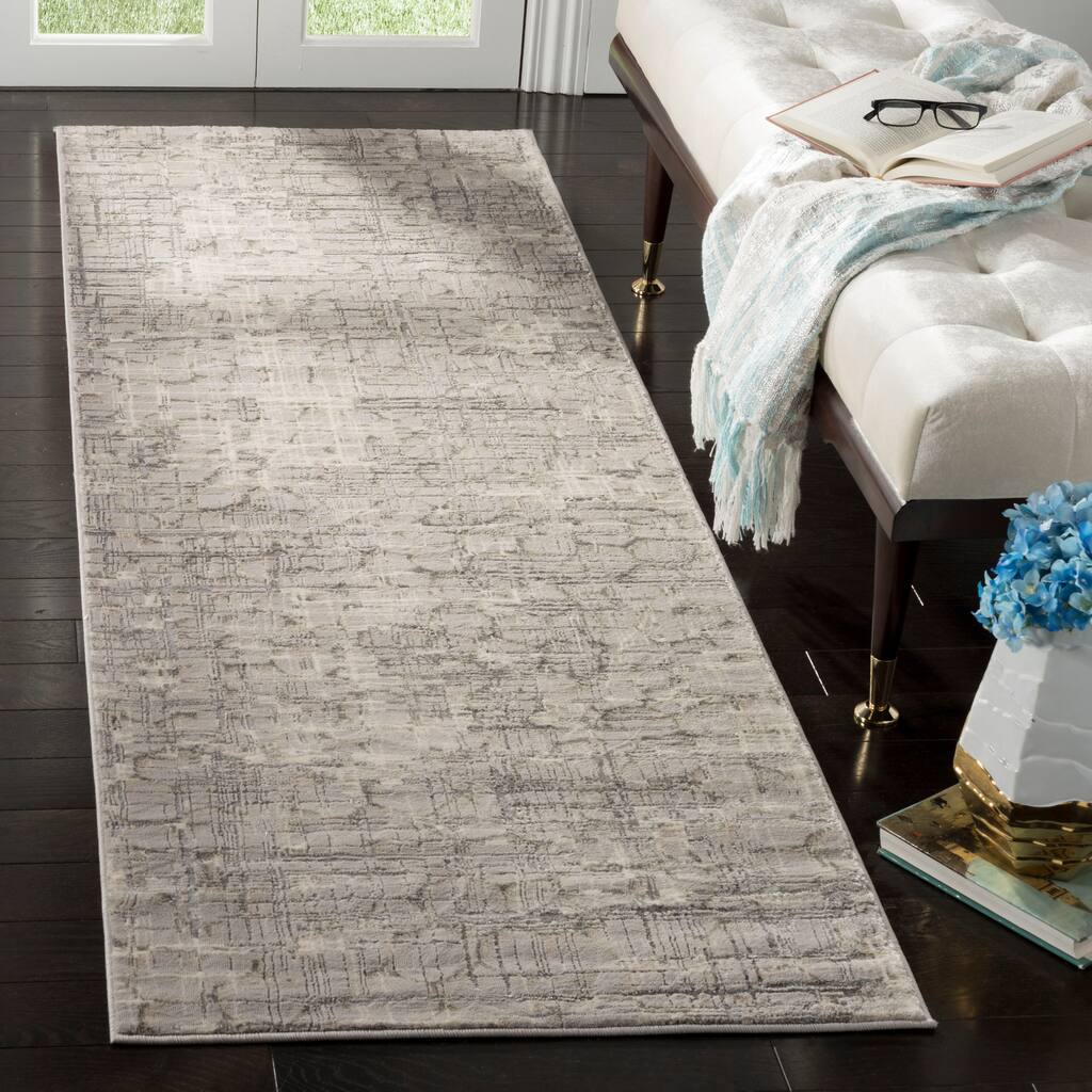 SAFAVIEH Meadow Stan Modern Abstract Grey Area Rug