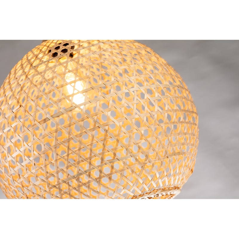 Round Rattan Pendant Light