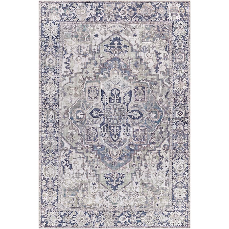 Livabliss Adenia Vintage Medallion Printed Area Rug