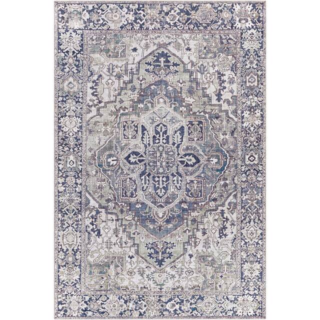 Adenia Vintage Medallion Printed Area Rug