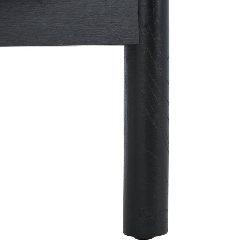 SAFAVIEH Couture Alberdine Rattan/Glass Accent Table - 23 In. W x 23 In. D x 24 In. H - 23"W x 23"D x 24"H