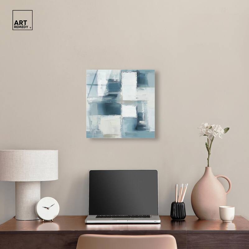 Deconstructed Blue I Acrylic by Art Remedy, Ready to Hang