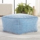 preview thumbnail 4 of 5, Pamona Indoor/ Outdoor Trellis Cuboid Pouf - 20"X20"X12"