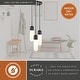 preview thumbnail 5 of 9, Thalia 3L Contemporary Pendant Light White Pill Glass