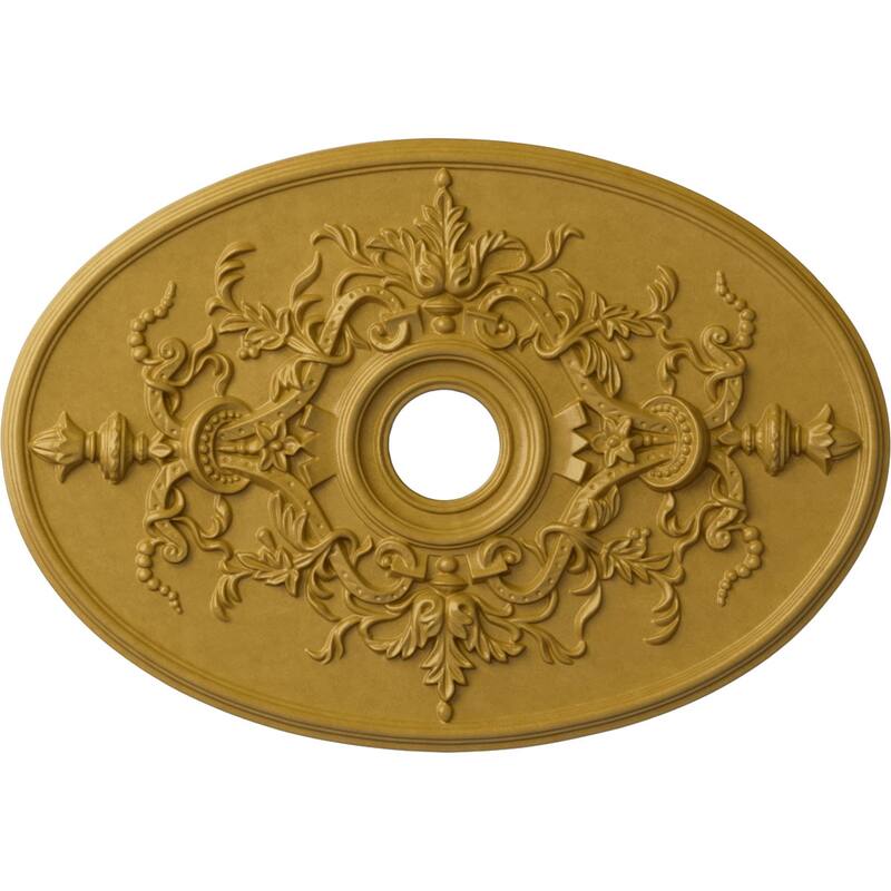 30 3/4"W x 21/14"H x 3 7/8"ID x 1 5/8"P Alexa Ceiling Medallion