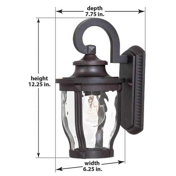 The Great Outdoors 1 Light 12.25" Height Outdoor Wall Sconce from the