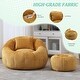 preview thumbnail 18 of 30, Modern Bean Bag Chairs, Comfy Round Chair for Adults with Ottoman, Leisure Single Sofa Reading Chair with Pillow