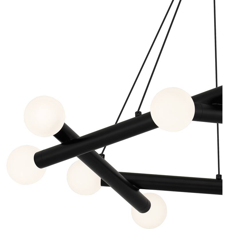 Cyprus Integrated LED Matte Black Chandelier - Matte Black
