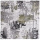 preview thumbnail 43 of 45, SAFAVIEH Craft Ermina Modern Abstract Rug 4' Square - Grey/Green - Square