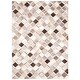 preview thumbnail 8 of 12, SAFAVIEH Handmade Studio Leather Pompilia Natural Hide Leather Rug 6' x 6' Square - Ivory/Grey