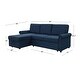 preview thumbnail 27 of 25, Abbyson Hamilton Storage Sofa Bed and Reversible Fabric Sectional