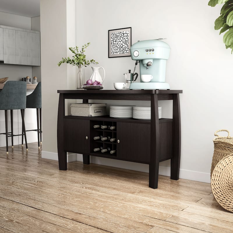 Furniture of America True Modern 51-inch Cappuccino 1-shelf Buffet Table - Cappuccino