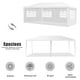 preview thumbnail 5 of 10, 10' x 20' Canopy Tent Wedding Party Tent with Carry Bag - 10' x 20' x 8.5'