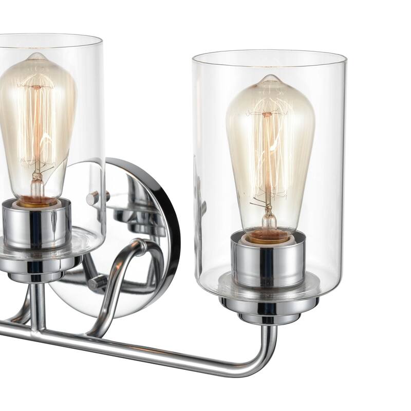 929 Lighting 3 Light Bathroom Vanity Fixture with Clear Glass Shades