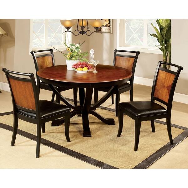 Shop Furniture Of America Jyer Transitional Brown Dining Chairs