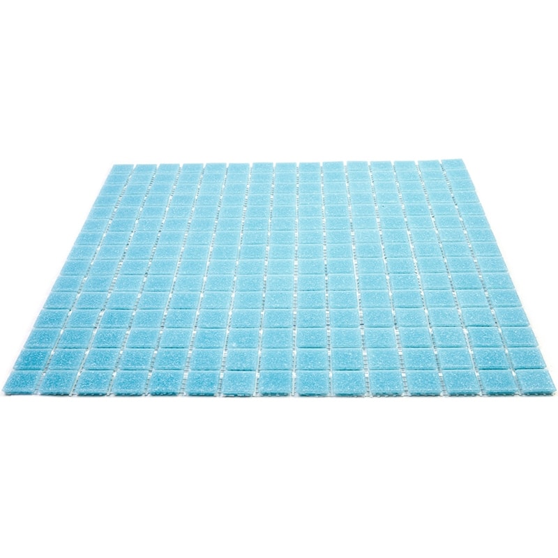 Apollo tile 12" x 12" Dune Glossy Cadet Blue Glass Tile (20 sq ft/case) - 20 Pack