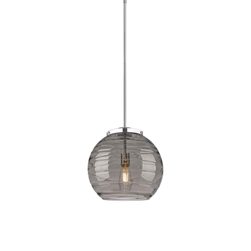 Innovations Lighting 221-1S-15-14 Athens Pendant Athens Deco Swirl 14" - Polished Chrome