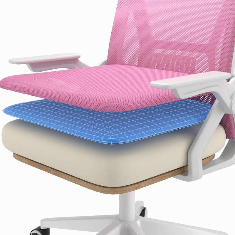 Javlergo Office Chair Mid Back Swivel Lumbar Support Desk Chair, Computer Ergonomic Mesh Chair with Armrest