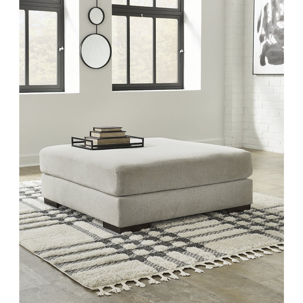 Signature Design by Ashley Artsie Gray Oversized Accent Ottoman