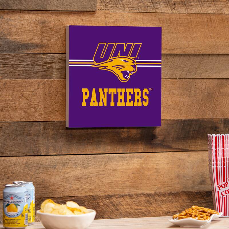 University of Northern Iowa Wooden Door Decor Wall Sign - Multi-Color - 12 x 12