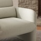 preview thumbnail 6 of 14, Roundhill Furniture Dylan Modern Upholstered Barrel Armchair, Cream White