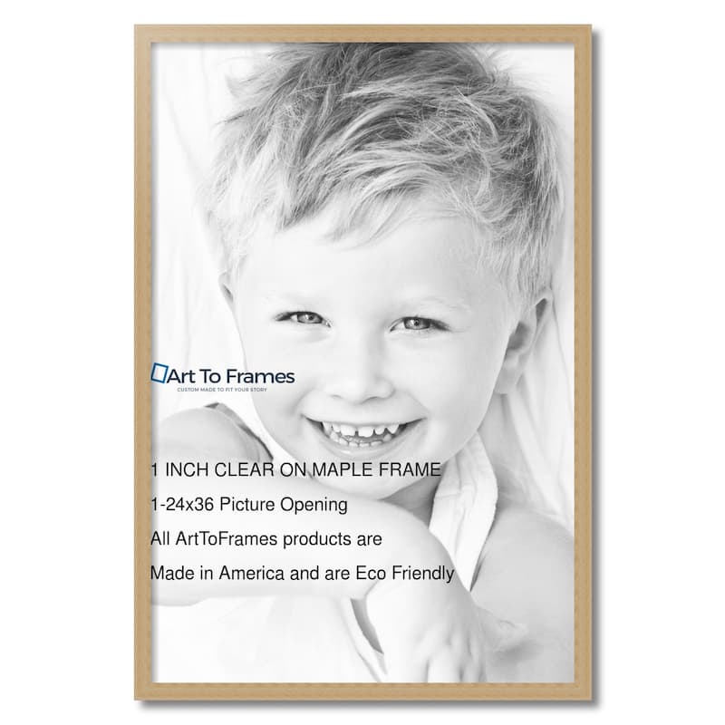 ArtToFrames Classic Waves 24x36 Inch Picture Frame, 1.00 Inch Wood Poster Frame Available in Multiple Colors (60823-24x36)