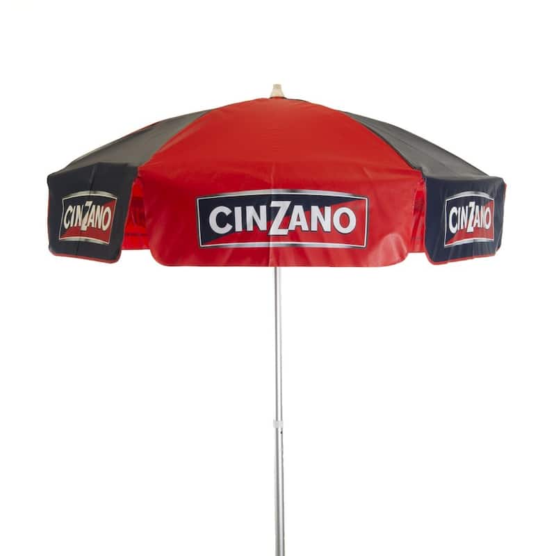 6-foot Cinzano Vinyl Umbrella