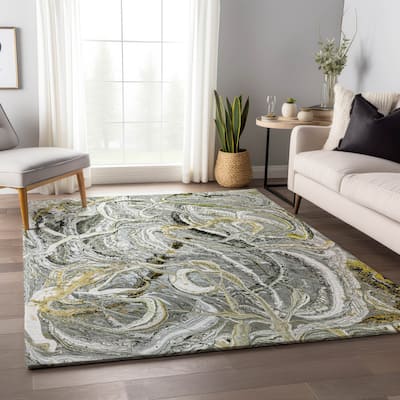Premium Washable Super Soft Abstract Contemporary Mayfield Rug