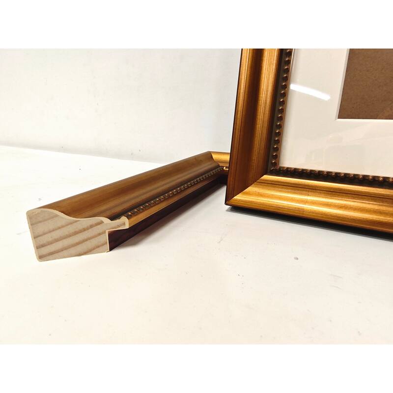 Solid Wood Picture Frame - Replaceable Canvas Art Frame with Organic Glass, Elegant Framed Wall Decor for Living Room