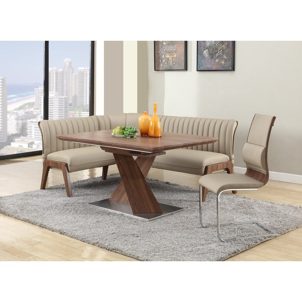 Somette liberty fully upholstered nook dining bench sale