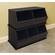 preview thumbnail 14 of 38, Badger Basket Two Bin Stackable Storage Cubby