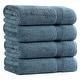 preview thumbnail 3 of 105, Superior Heritage Egyptian Cotton Absorbent Bath Towel Set of 4
