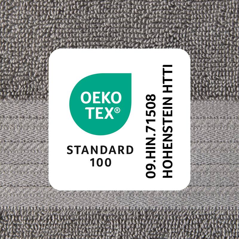 TOWN & COUNTRY EVERYDAY 4-Piece Solid Dobby Border Washcloth Set, 13x13-Inch, 100% Cotton