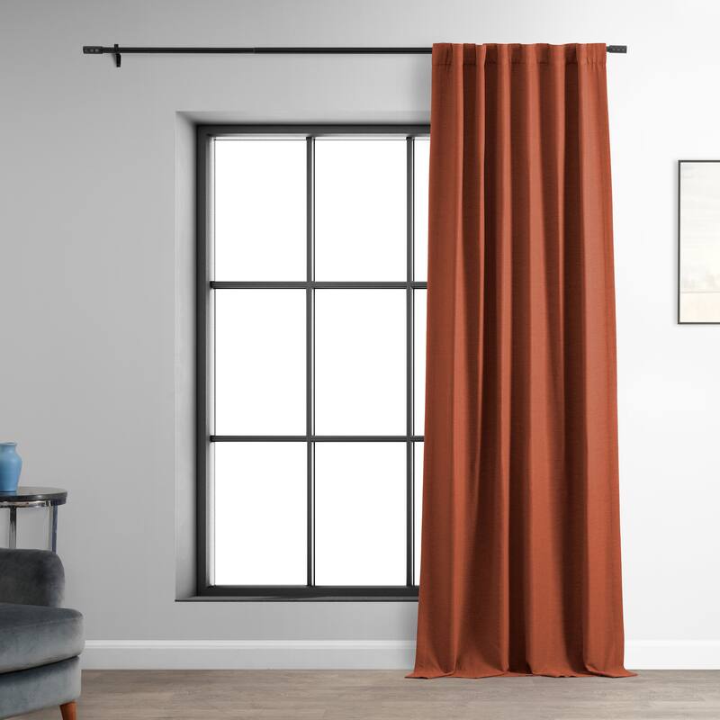 Exclusive Fabrics Persimmon Bellino Room Darkening Curtain (1 Panel)