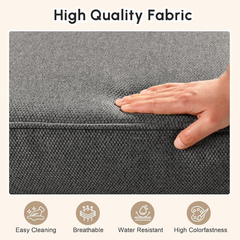HOOOWOOO 2-piece Outdoor/Indoor Chair Cushion Set
