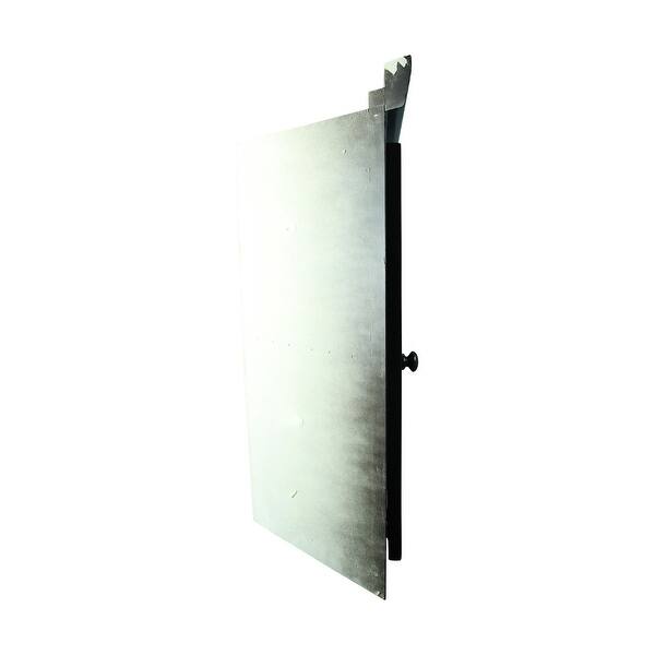 Shop Renovators Supply Mirrored Corner Black Wall Mount Medicine