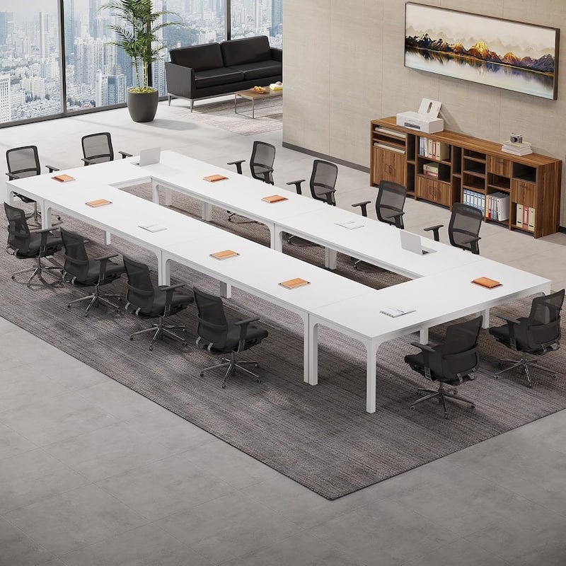 78.74" Large Rectangle Conference Table/Desk, Modern Seminar Meeting Table, Business Tables for Boardroom & Office