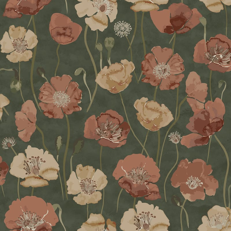 NuWallpaper Adelia Moss Peel and Stick Wallpaper