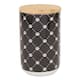 Bone Dry Trellis Paw Ceramic Treat Canister - Black