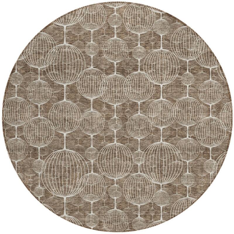 HomeRoots Geometric Transitional Rectangle Outdoor Rug