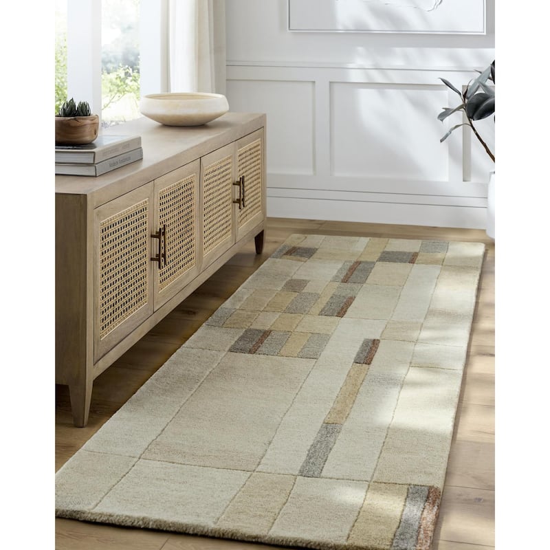 Livabliss Modern & Contemporary Forum Geometric Area Rug - 2' x 3' - Gray/Taupe